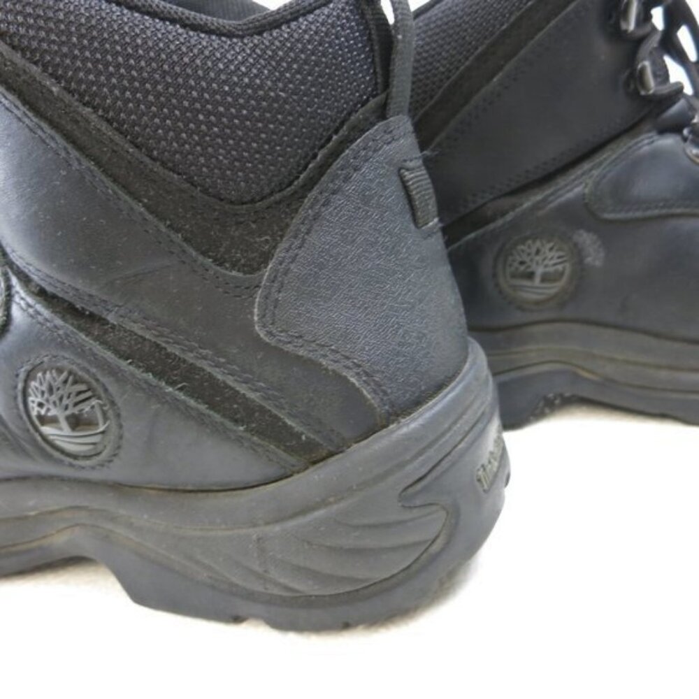 Timberland Waterproof Black Leather Hiking Boots Shoe Mens Comfort Footwear sz 9 - Picture 6 of 7